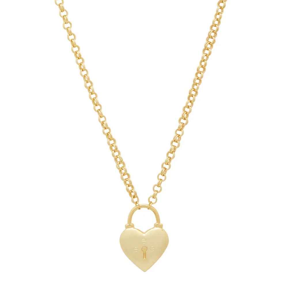 Gorjana Heart Padlock Necklace